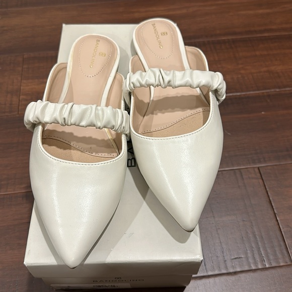 Bandolino Sonny mule white size 8 - Picture 2 of 4